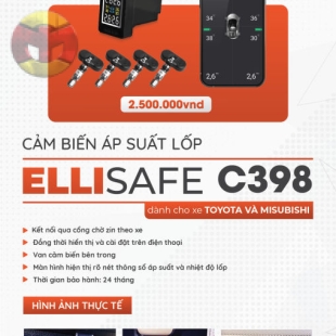 CẢM BIẾN ÁP SUẤT LỐP ICAR ELLISAFE C398 - Mitsubishi / TOYOTA