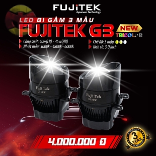 Bi gầm Led Fujitek G3 12V 3 nhiệt màu