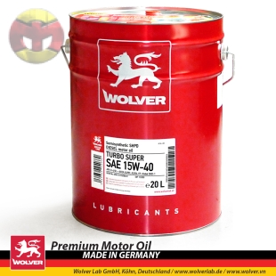 Nhớt Wolver Turbo Evolution 15W-40 Ci-4 20L