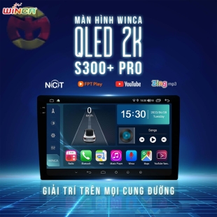 MÀN HÌNH ANDROID WINCA S300+ PRO QLED 2K TÍCH HỢP 360 ĐỘ