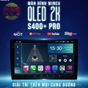 MÀN HÌNH ANDROID WINCA S400+ PRO QLED 2K TÍCH HỌP 360 ĐỘ