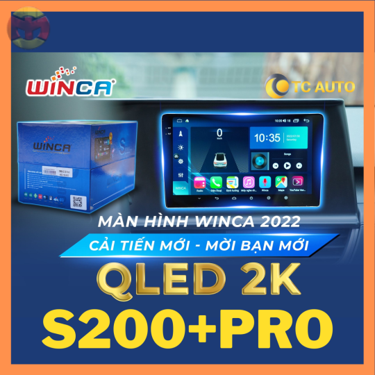 MÀN HÌNH ANDROID WINCA S200+ PRO QLED 2K CAMERA 360