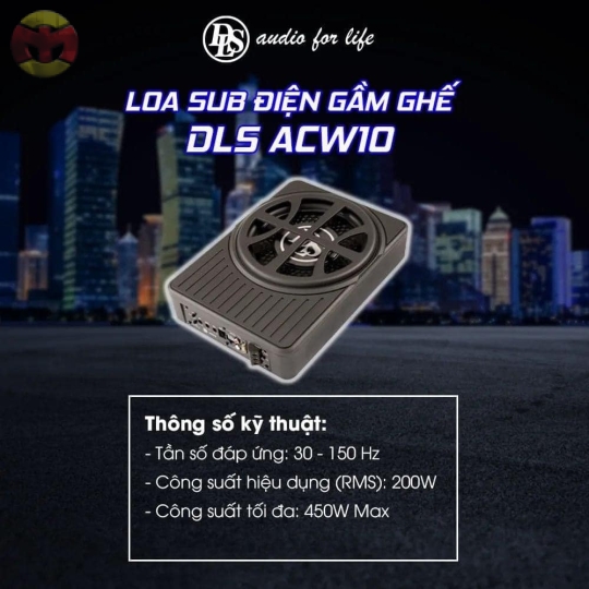 LOA SUB GẦM GHẾ DLS ACW