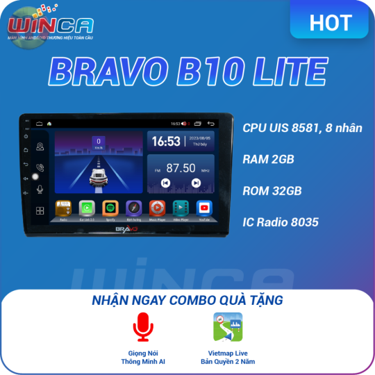 MÀN HÌNH ANDROID BRAVO B10 LITE