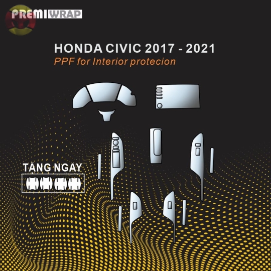PPF NỘI THẤT HONDA CIVIC 2017-2021