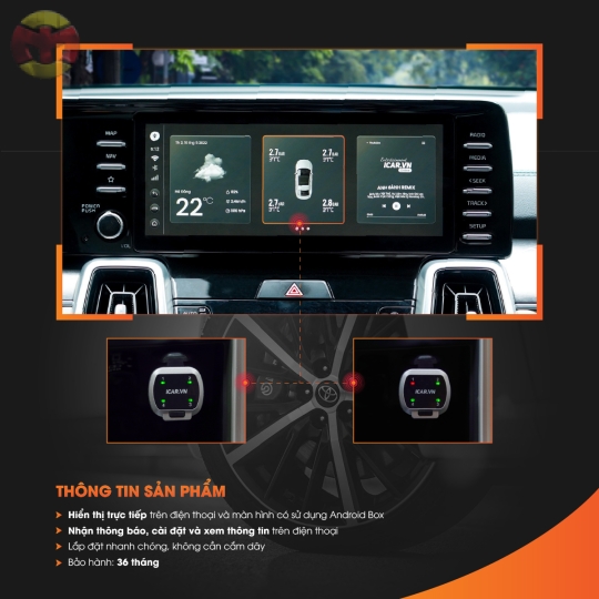 CẢM BIẾN ÁP SUẤT LỐP ICAR ELLISAFE C33