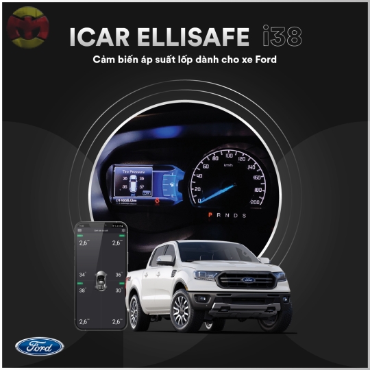 CẢM BIẾN ÁP SUẤT LỐP ICAR ELLISAFE I38 DÀNH CHO XE FORD