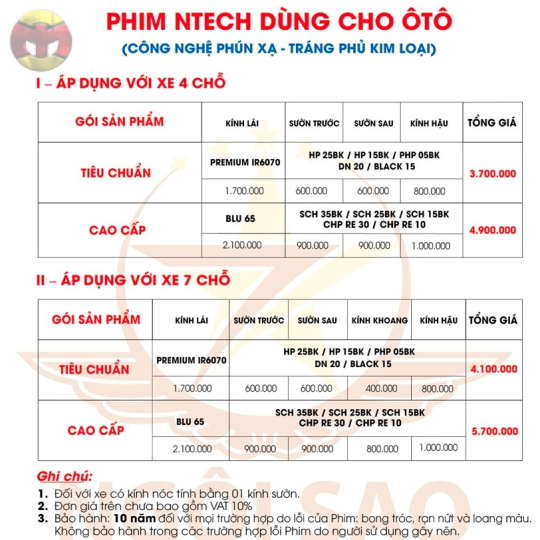 PHIM CÁCH NHIỆT NTECH