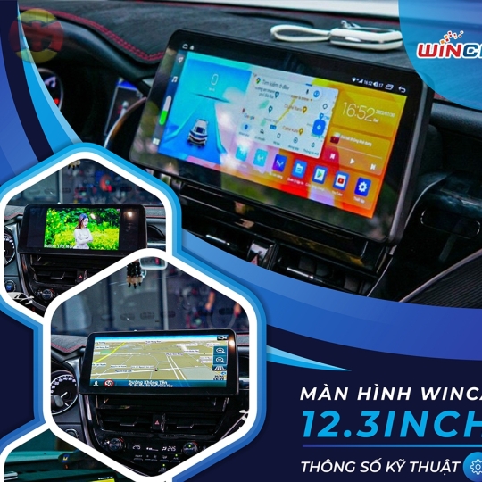 MÀN HÌNH ANDROID 12.3 INCH TÍCH HỢP 360 DÙNG CHUNG CHO NHIỀU DÒNG XE