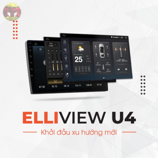 MÀN HÌNH ANDROID ELLIVIEW U4 PREMIUM [6GB/128GB + CARPLAY]