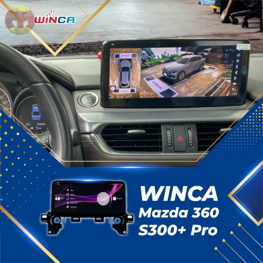 MÀN HÌNH ANDROID LIỀN CAMERA 360 WINCA MAZDA S300+ PRO